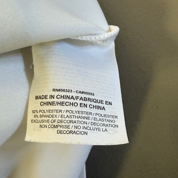 843484 100 NIKE W SPORTSWEAR WHIE BLACK DRESS Women Size Large - Picture 4 of 5